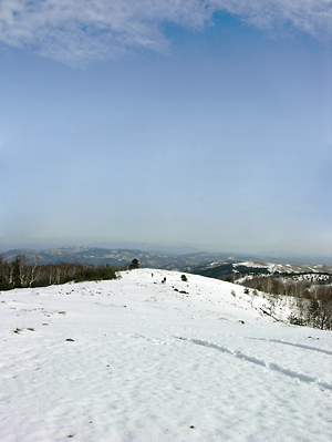 The peak Kraljevi stolovi, on Divčibare near Mionica